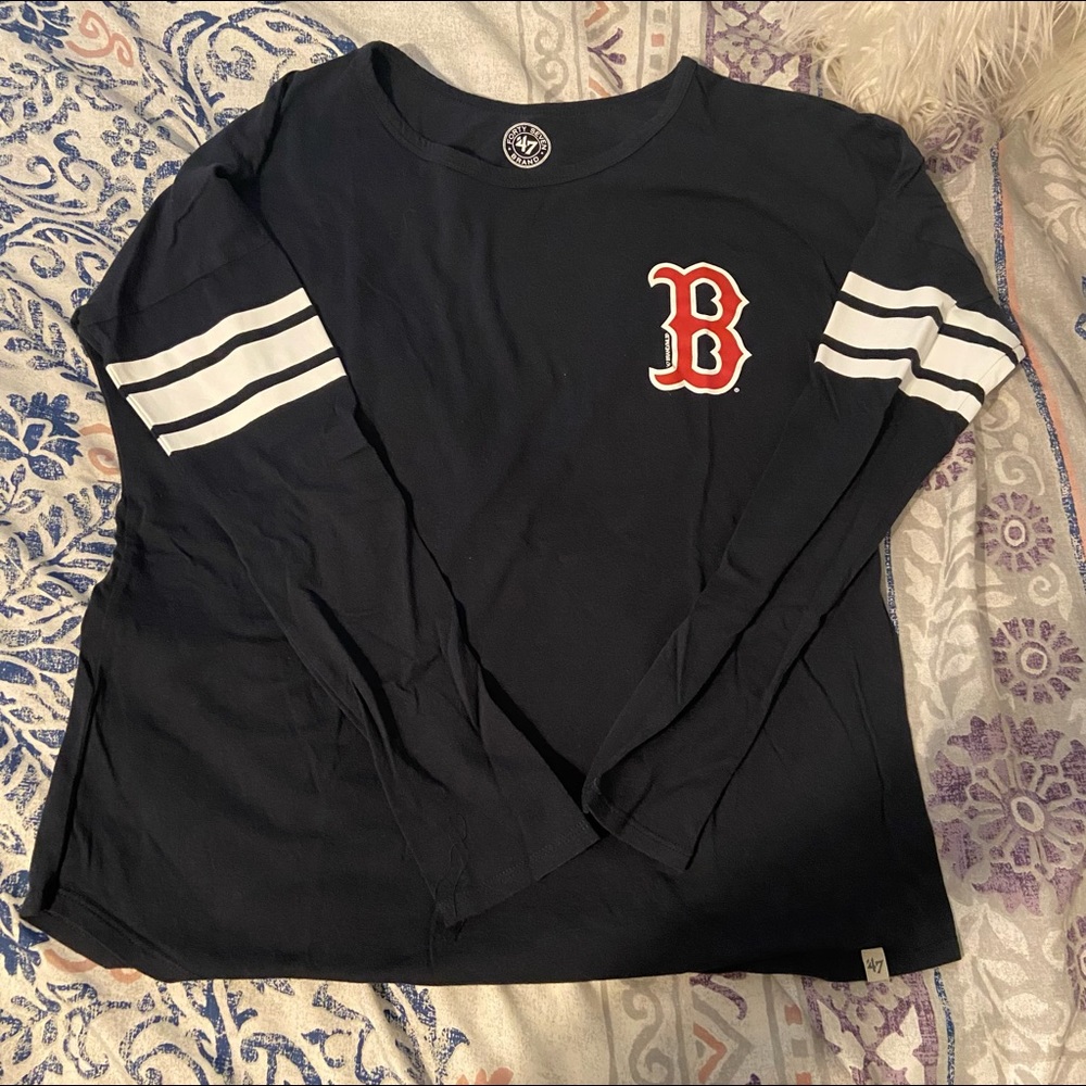 long sleeve red sox tee